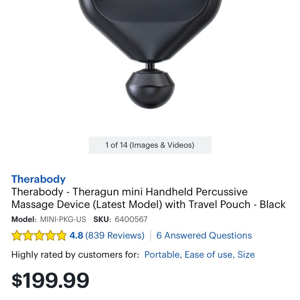 THERABODY THERAGUN DEEP TISSUE MASSAGER